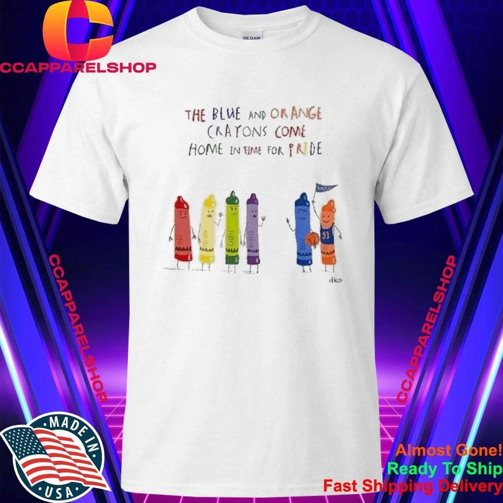The Blue And Orange Crayons Come Home In Time For Pride Shirt