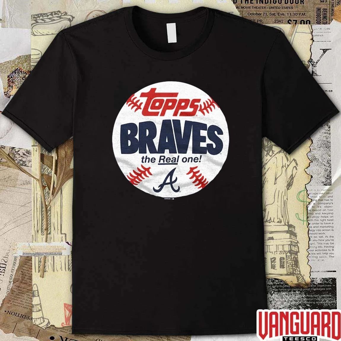 Atlanta Braves MLB 2026 x Topps Baseball The Real One t-shirt