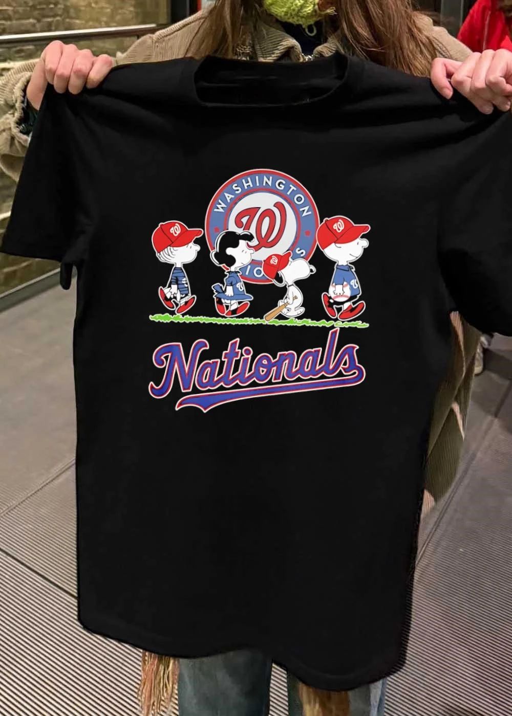 Peanuts Gang Washington Nationals Baseball Shirt