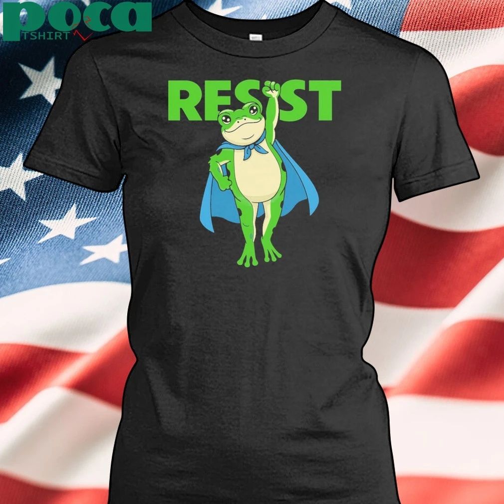 Rage Against The Machine Superhero Portland Frog Against Fascism paint T-shirt