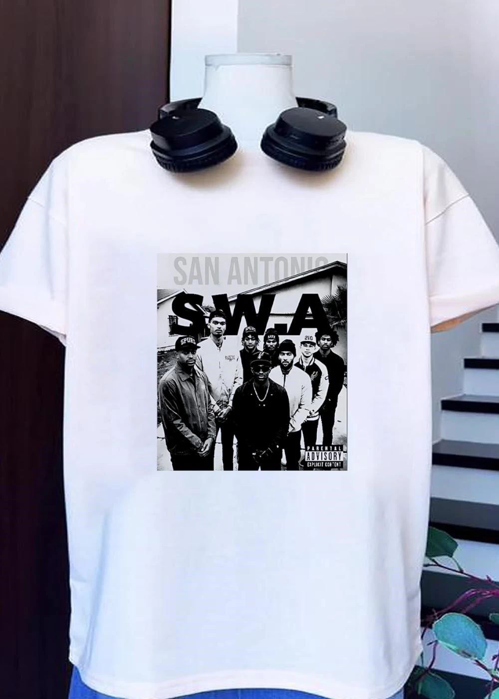 San Antonio SWA San Antonio SWA parental advisory explicit content shirt