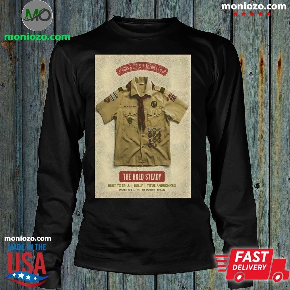 Original The Hold Steady Jun 13 2026 The Salt Shed in Chicago IL Poster T-Shirt