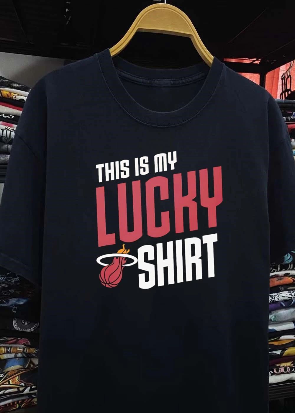 Miami Heat Fan Apparel This is My Lucky Shirt Miami Heat T-Shirt