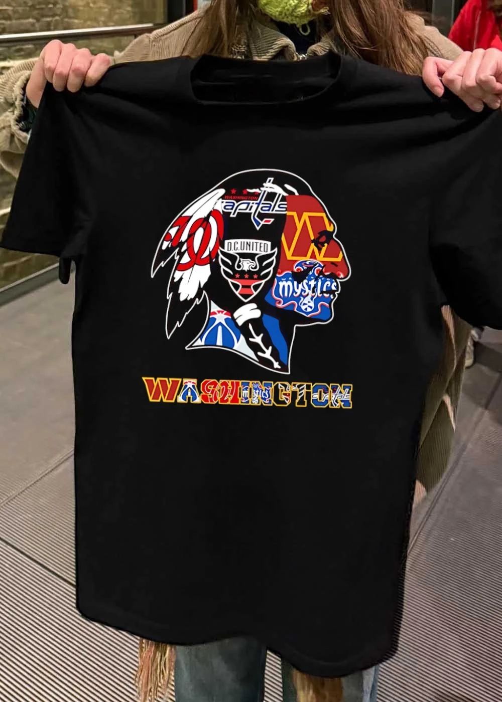 Washington Capitals DC United Mystics Team Logo Sports shirt