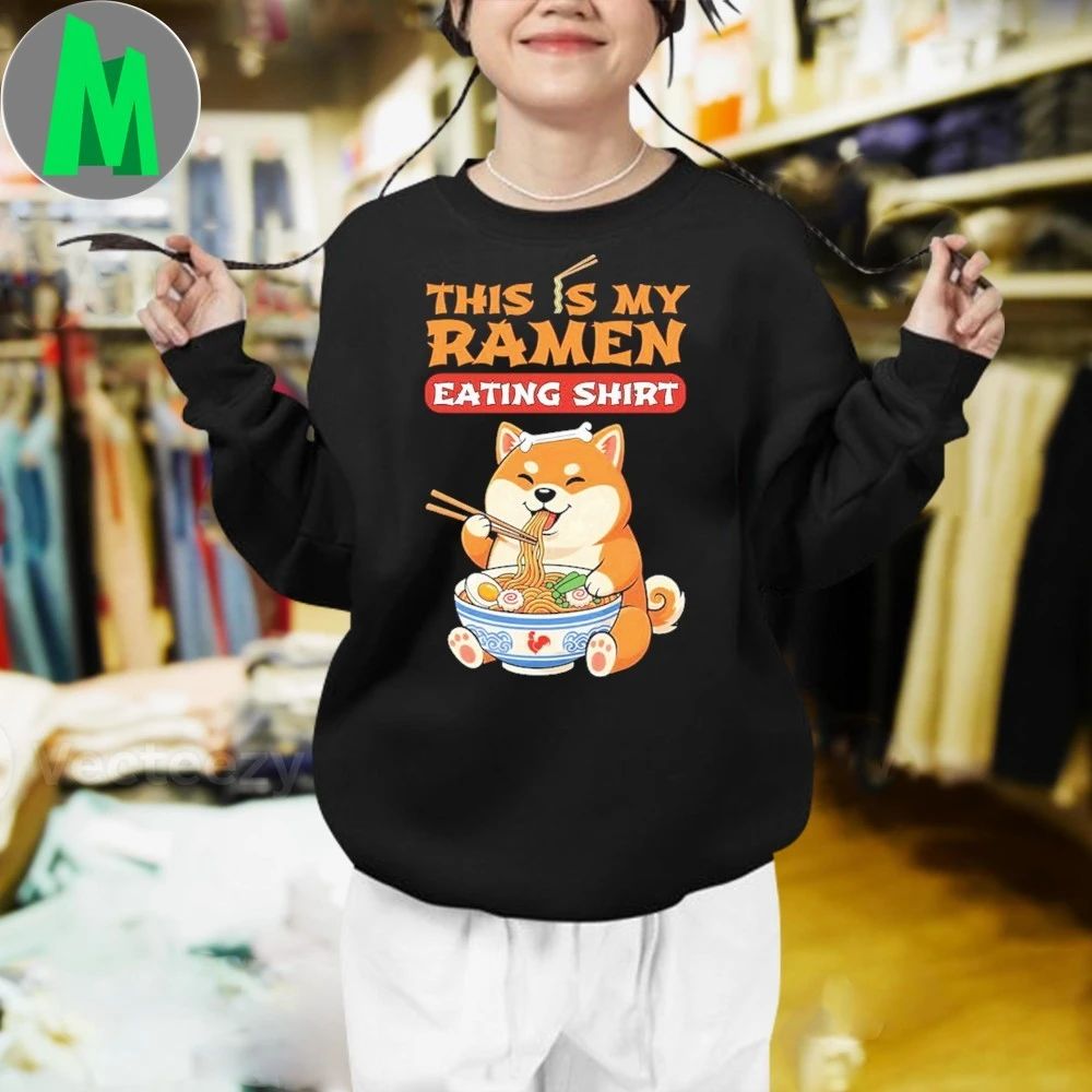 Ramen Eating Shirt Shiba Inu Shirt
