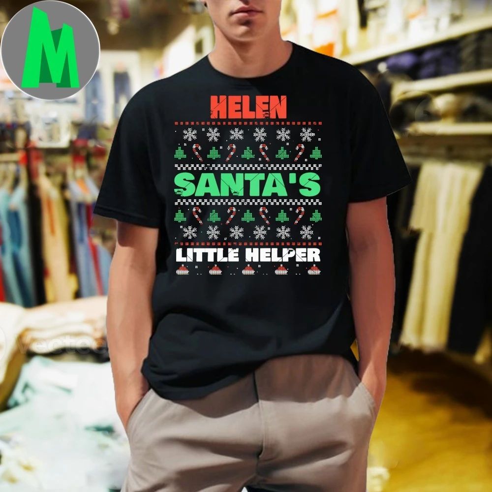 Helen Santa’s Little Helper Helen Christmas Name T-Shirt