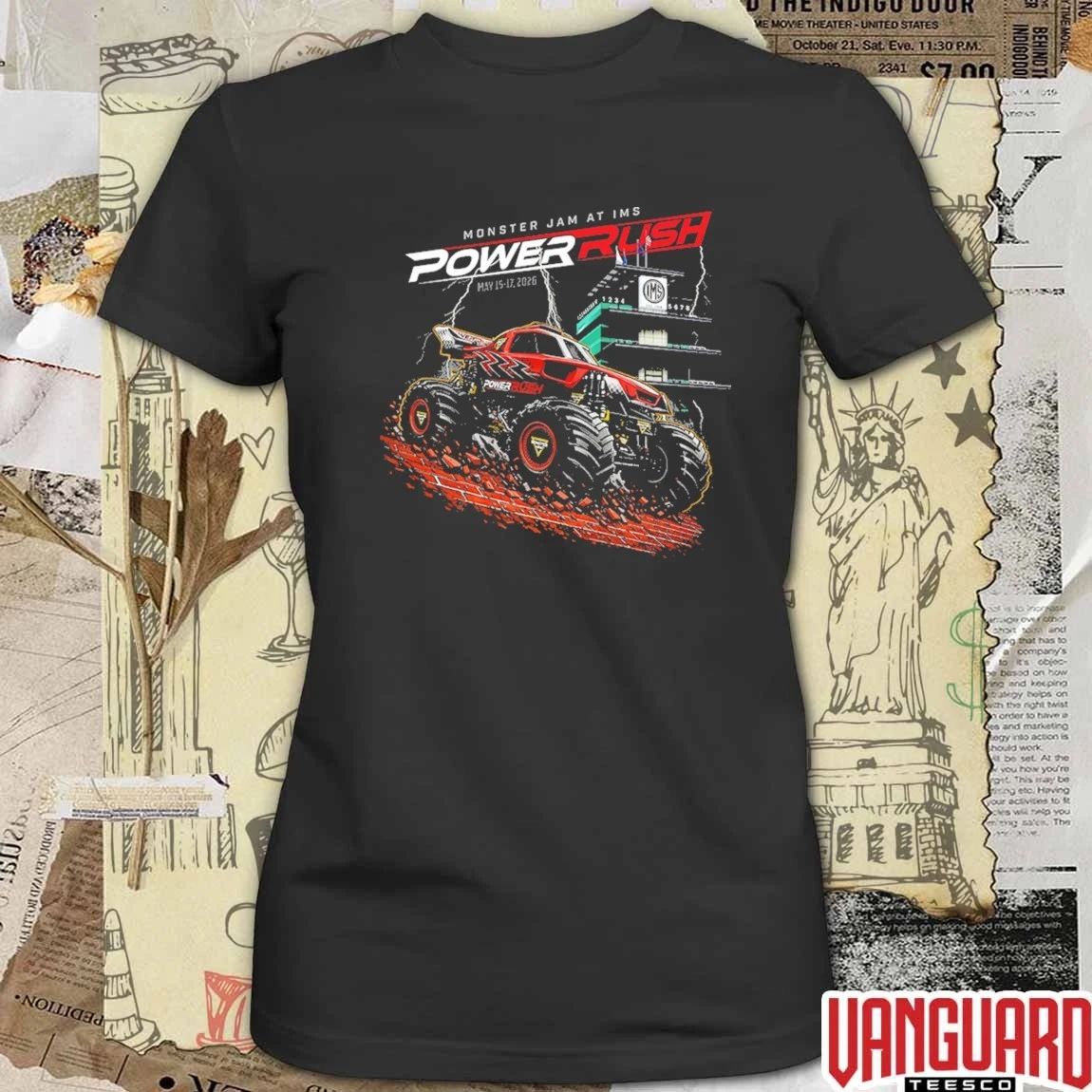 Monster Jam Pop Up Shop Tees At IMS Power Rush May 15-17 2026 Graphic t-shirt