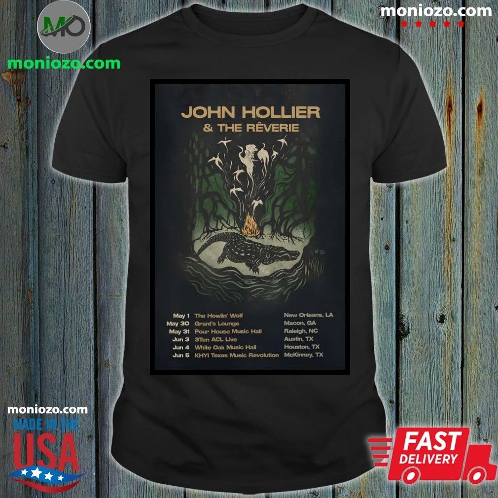 Original John Hollier & the Rêverie Tour 2026 Poster T-shirt