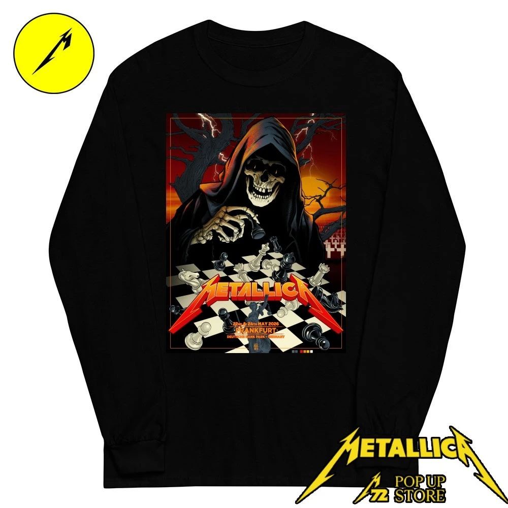 Metallica Frankfurt Germany Limited-Edition Poster Art Shirt By Vance Kelly