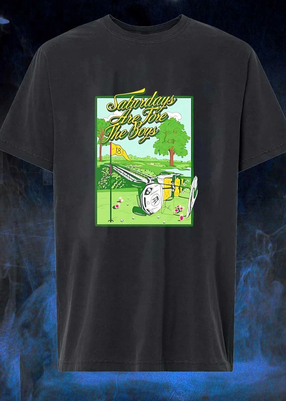 Barstool Sports Apparel, Golf Cart Accident, Saturdays Are Fore the Boys, Barstool Sports T-Shirt