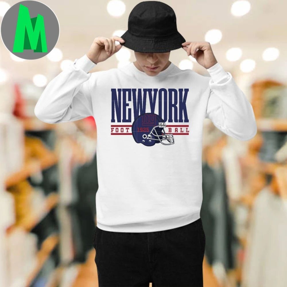 New York football helmet shirt