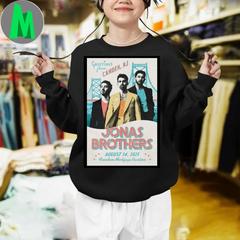 Original Jonas Brothers Tour Camden, NJ Aug 14 2025 Poster Shirt