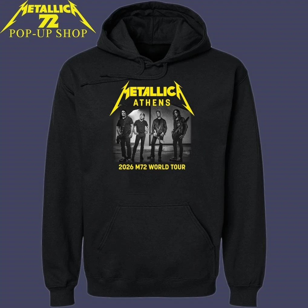 Metallica M72 Athens, Greece 2026 Band Members World Tour T-Shirt