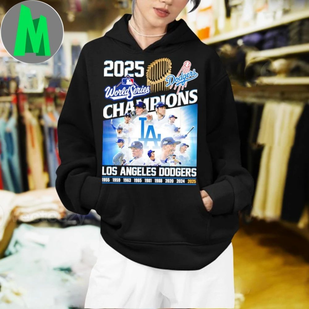 Dodgers champions 2025 world series champions T-Shirt