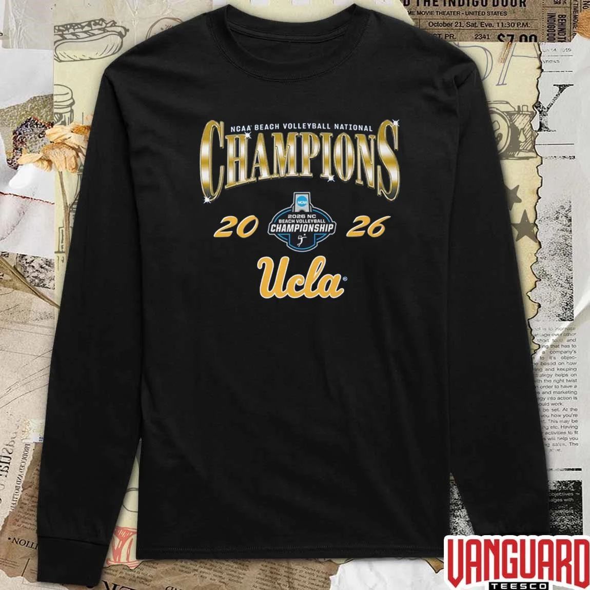 UCLA Bruins Women’s Beach Volleyball 2026 NCAA National Champions t-shirt