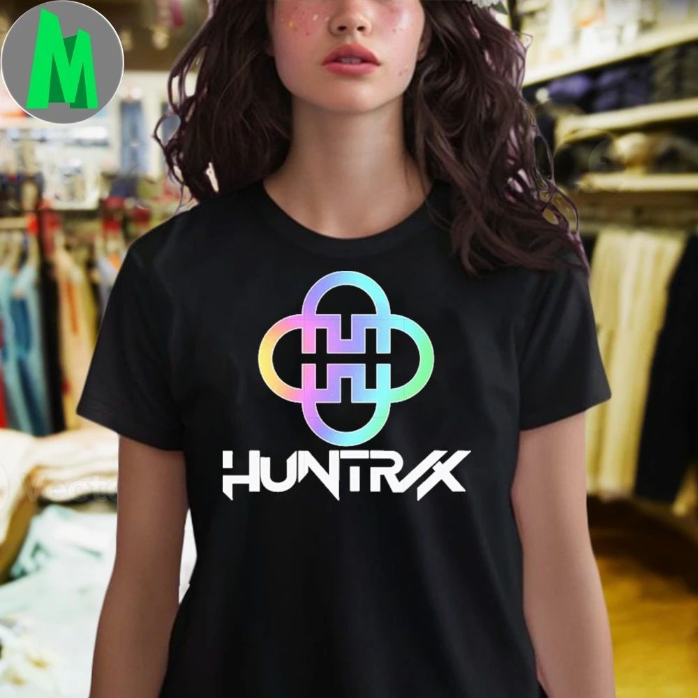 Huntrix band logo hologram huntrix logo shirt