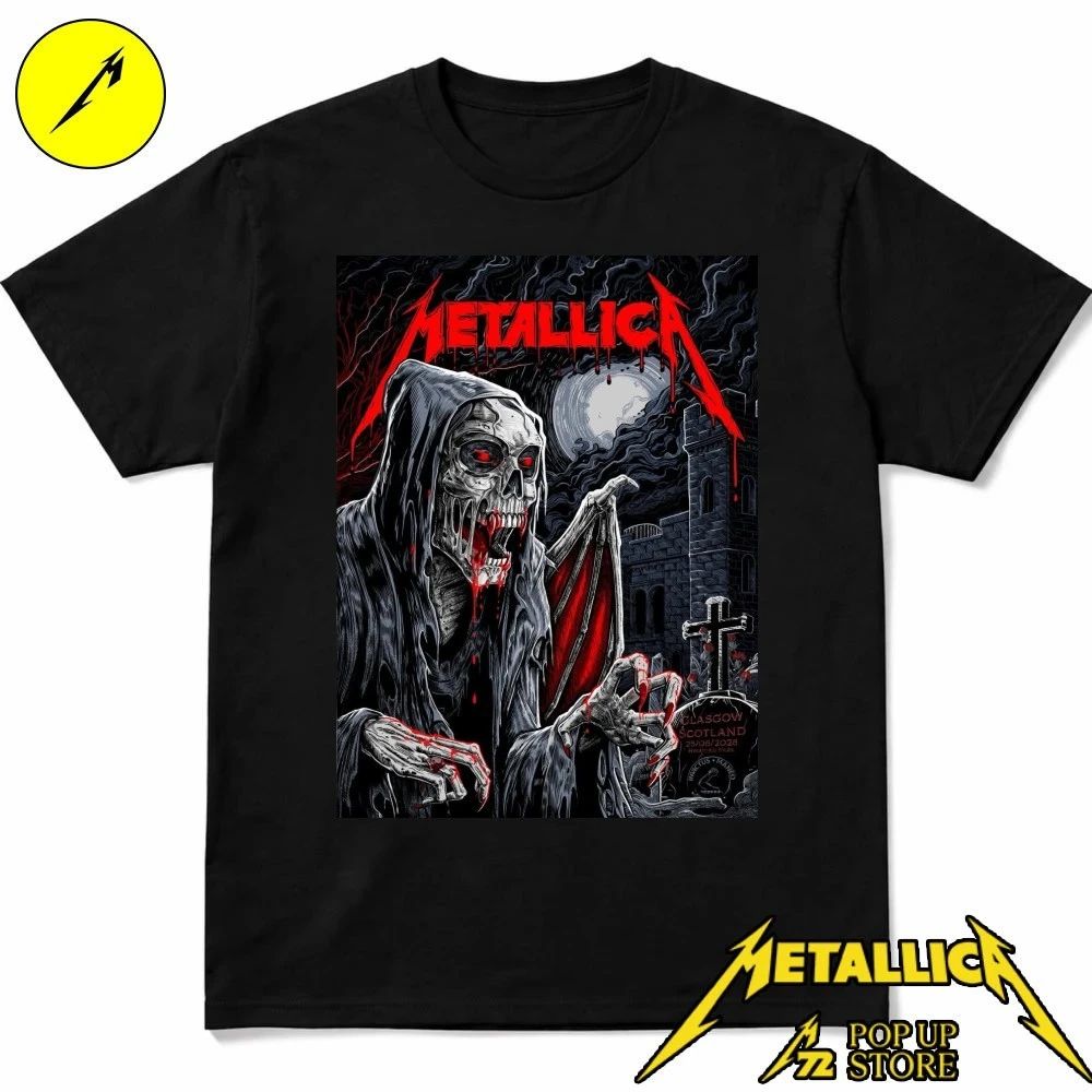Metallica Glasgow Pop Up Store Limited Edition Exclusively T-Shirt