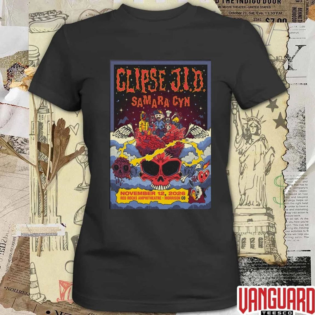 Clipse and J.I.D Red Rocks In Morrison CO November 12 2026 Poster t-shirt