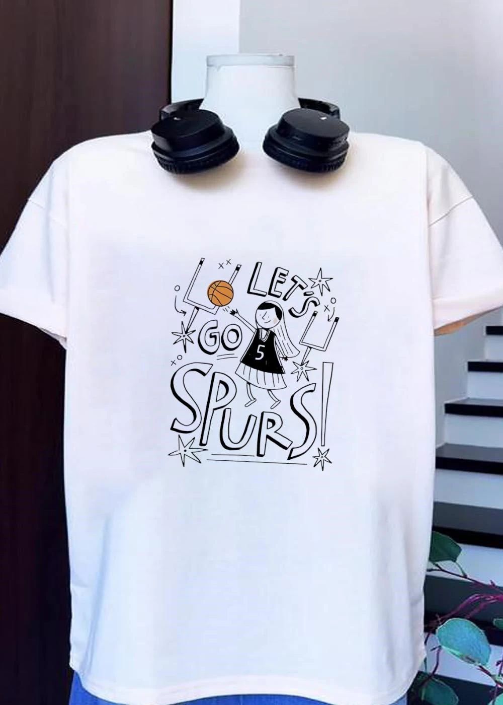 Let’s Go Spurs Basketball Girl shirt