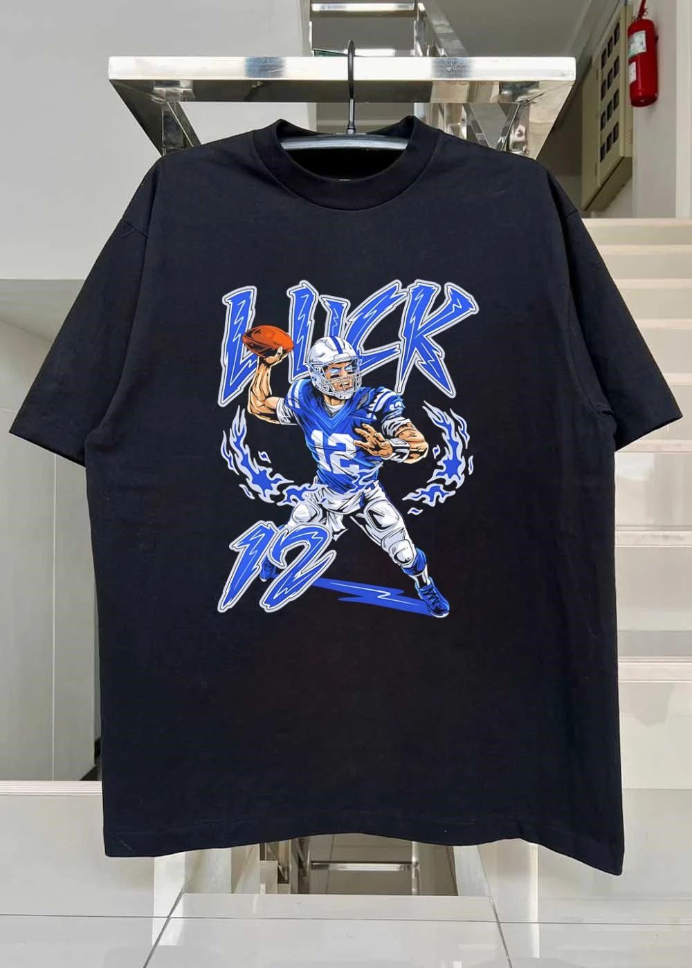 Luck 12 football quarterback player shirt