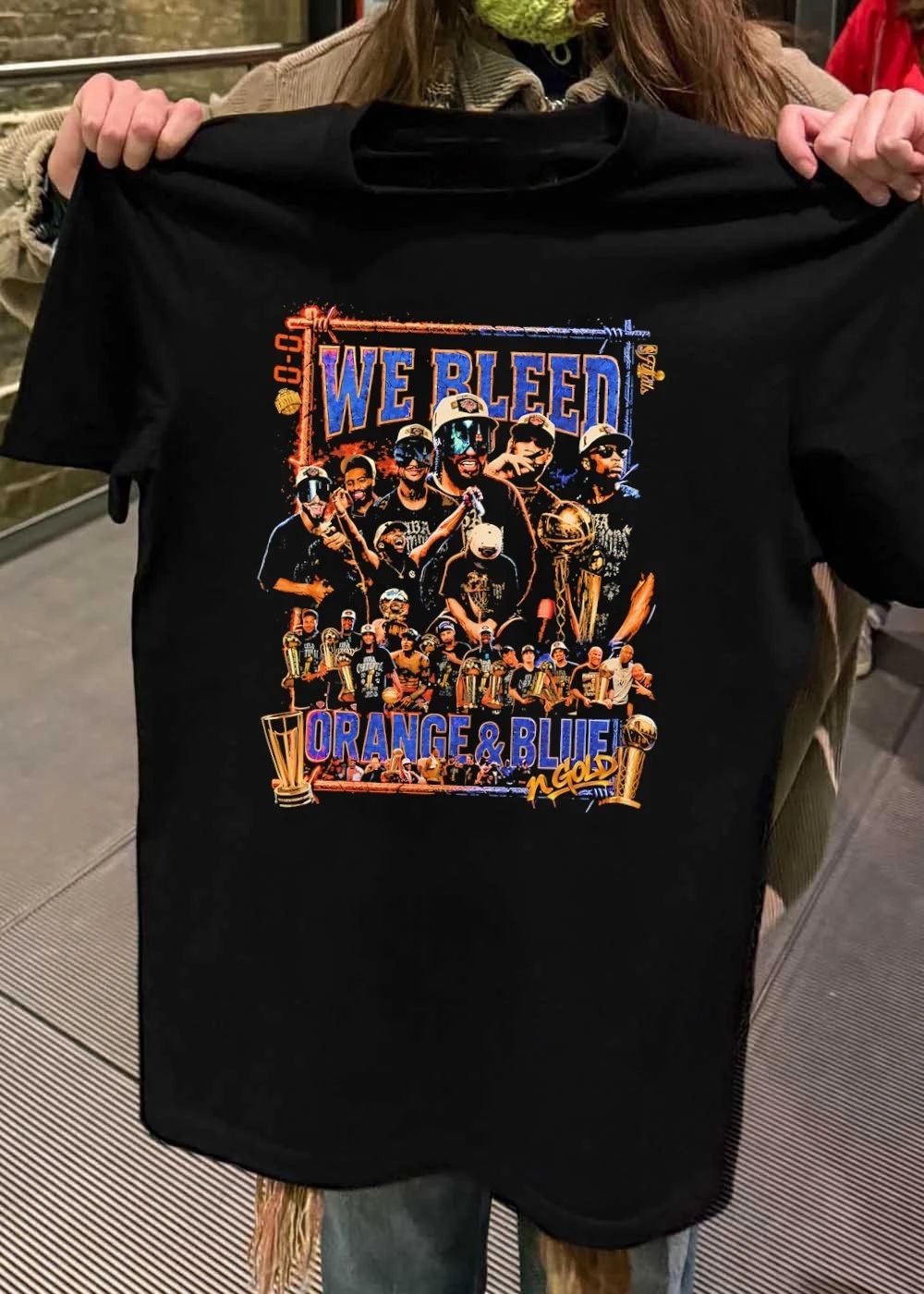 NBA Champions We Bleed Orange & Blue n Gold Graphic T-Shirt