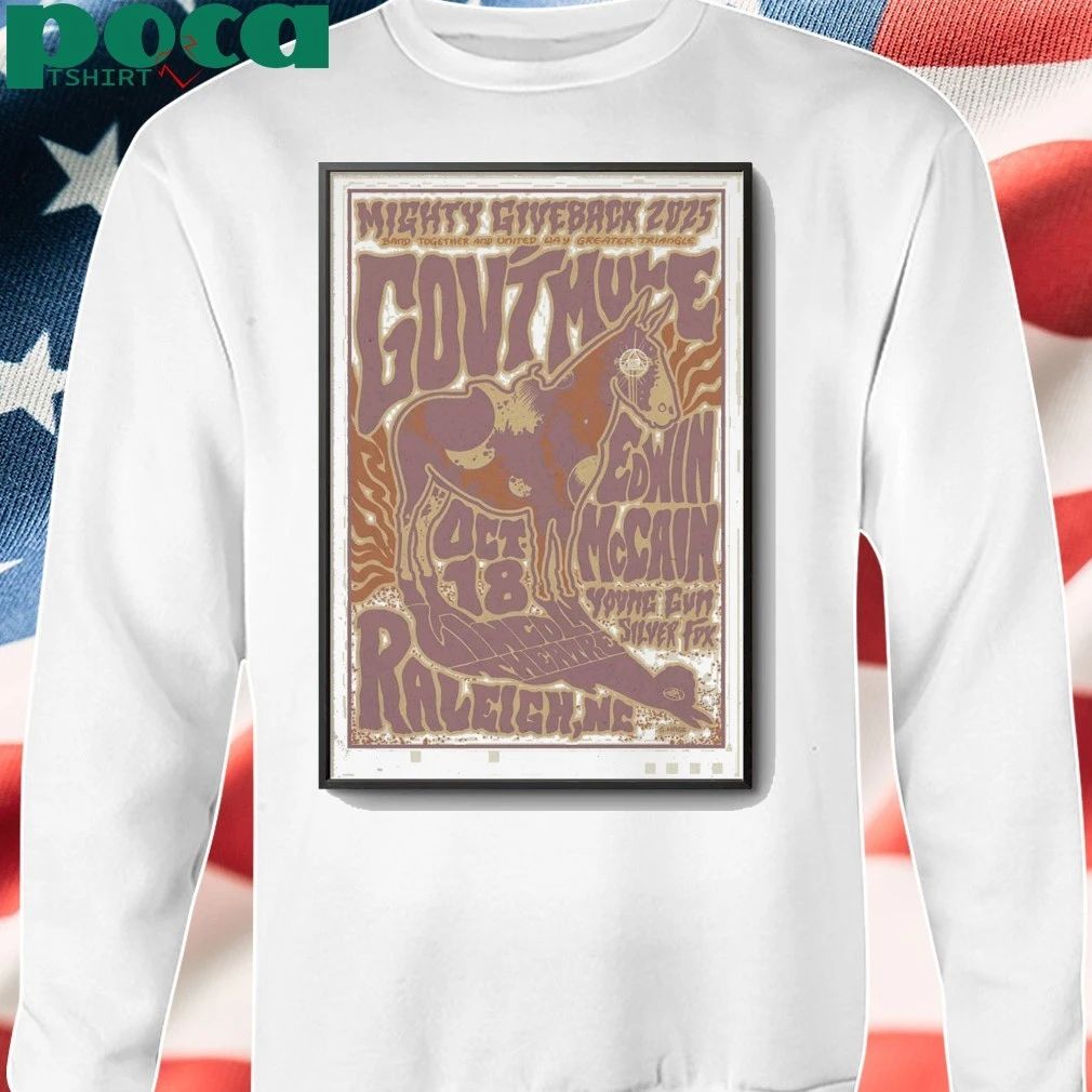 Gov’t Mule 10.18.2025 Lincoln Theatre Outdoor Stage in Raleigh NC Poster shirt
