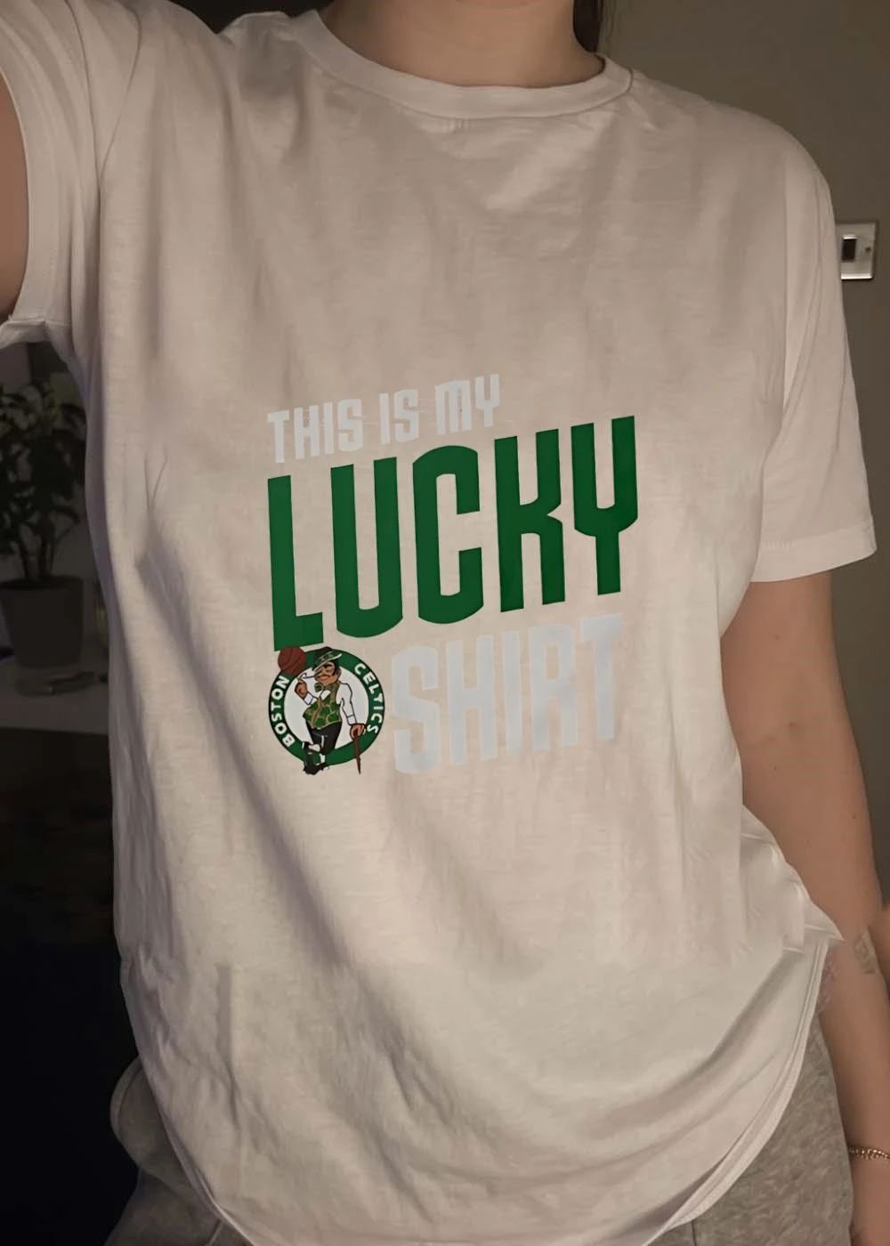 Boston Celtics Apparel This Is My Lucky Shirt