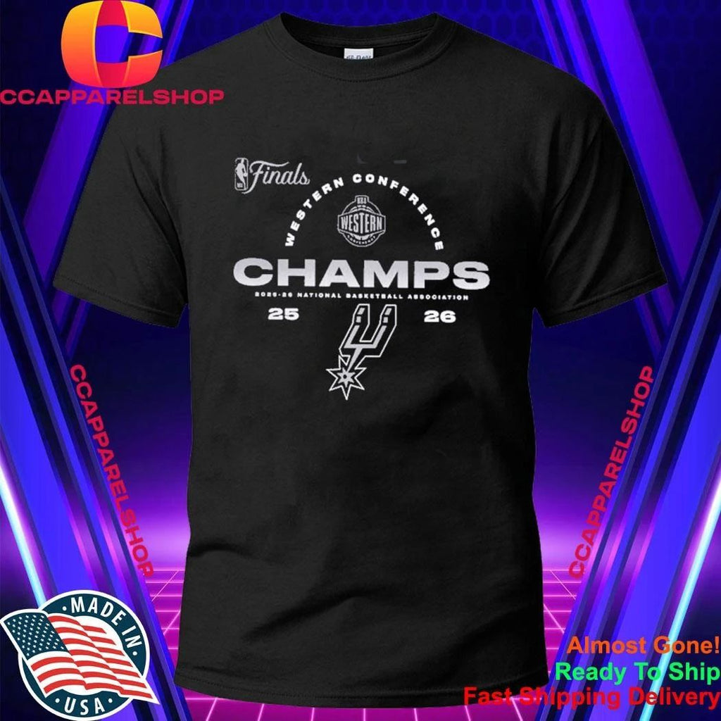 San Antonio Spurs Fanatics 2026 NBA Western Conference Champions Roster Shirt