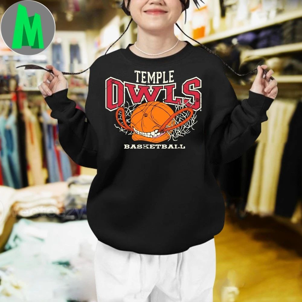 Temple Owls Basketball Bite Shirt