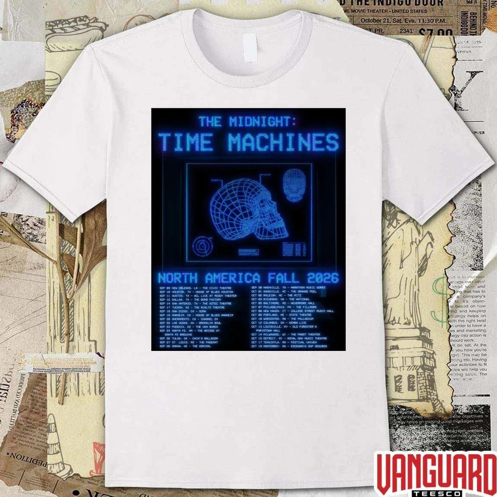 The Midnight Time Machines North America Fall 2026 Poster t-shirt