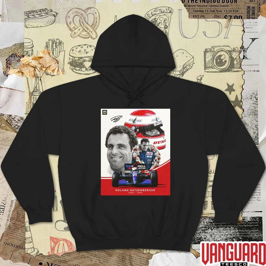 Remember Roland Ratzenberger 1960 1994 Poster Signature Formula One Racing Legend t-shirt