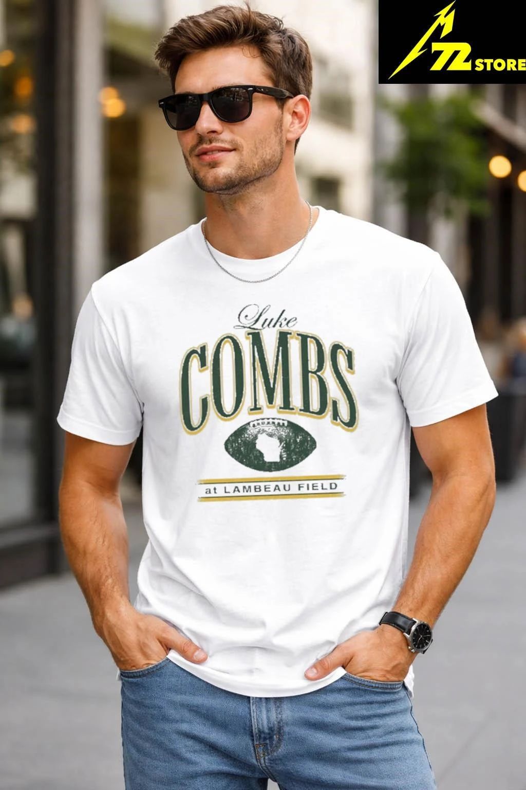 Luke Combs 2026 Green Bay WI Lambeau Field Packers Tour Shirt