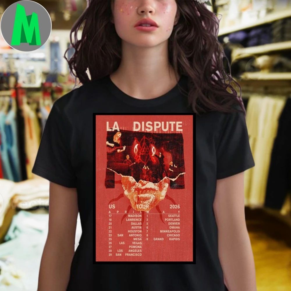 La Dispute US Tour April & May 2026 Poster Shirt