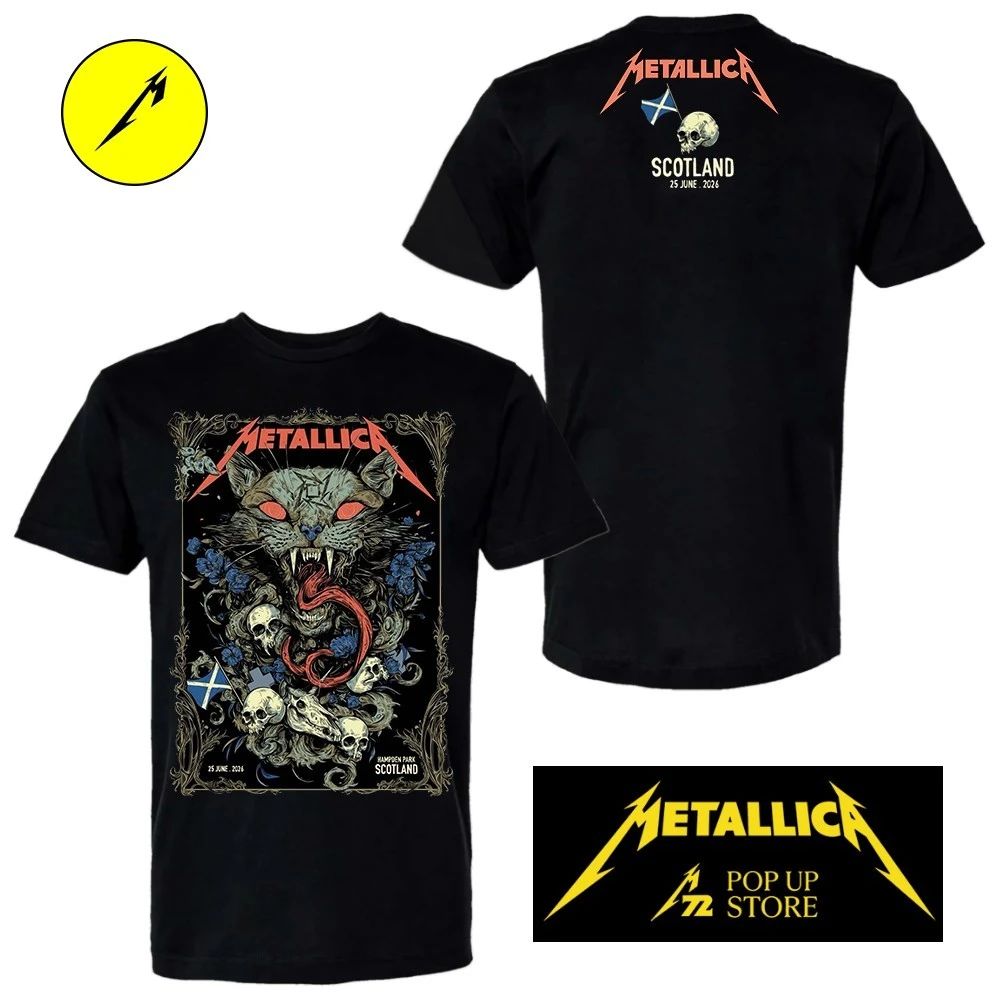 Metallica Glasgow Scotland June 25, 2026 Art by Michelle KamMei Harvey Pop-Up Shop T-Shirt