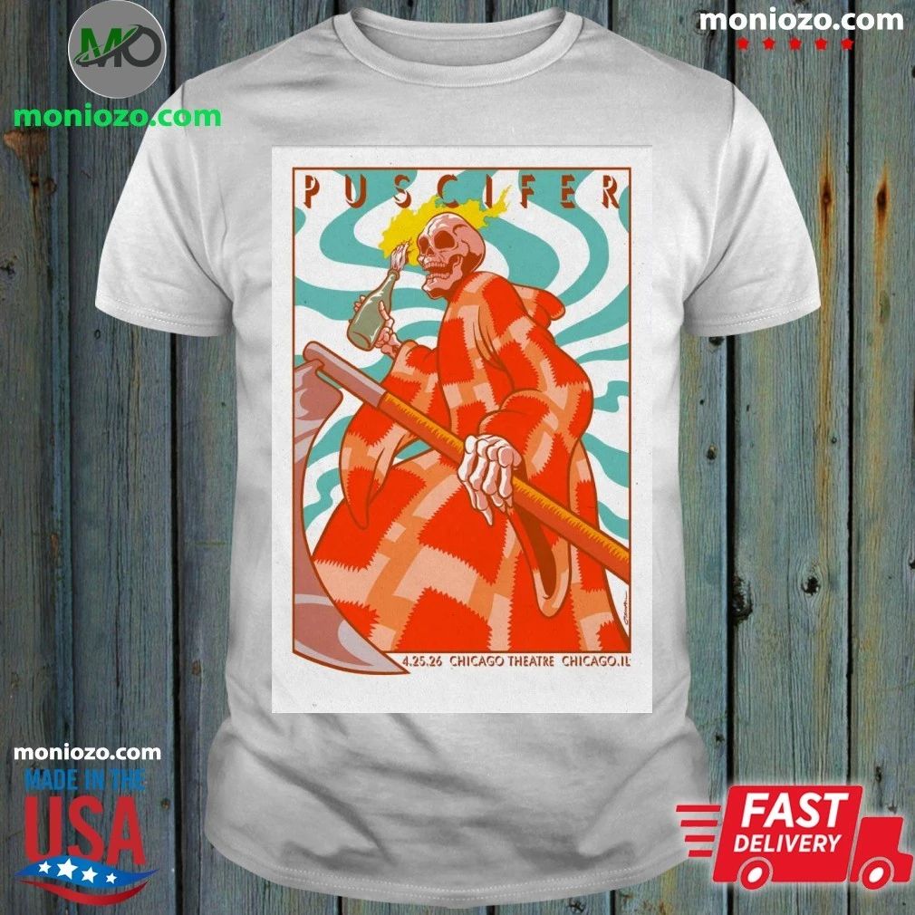 Puscifer Apr 25 2026 The Chicago Theatre Show Poster Shirt