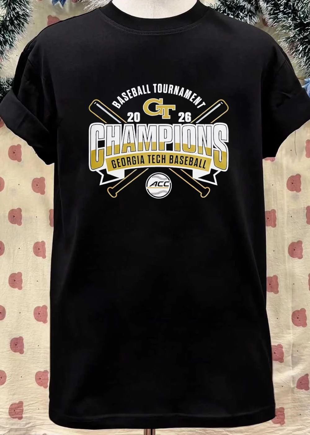 Georgia Tech Baseball Tournament Champions 2026 ACC Shirt