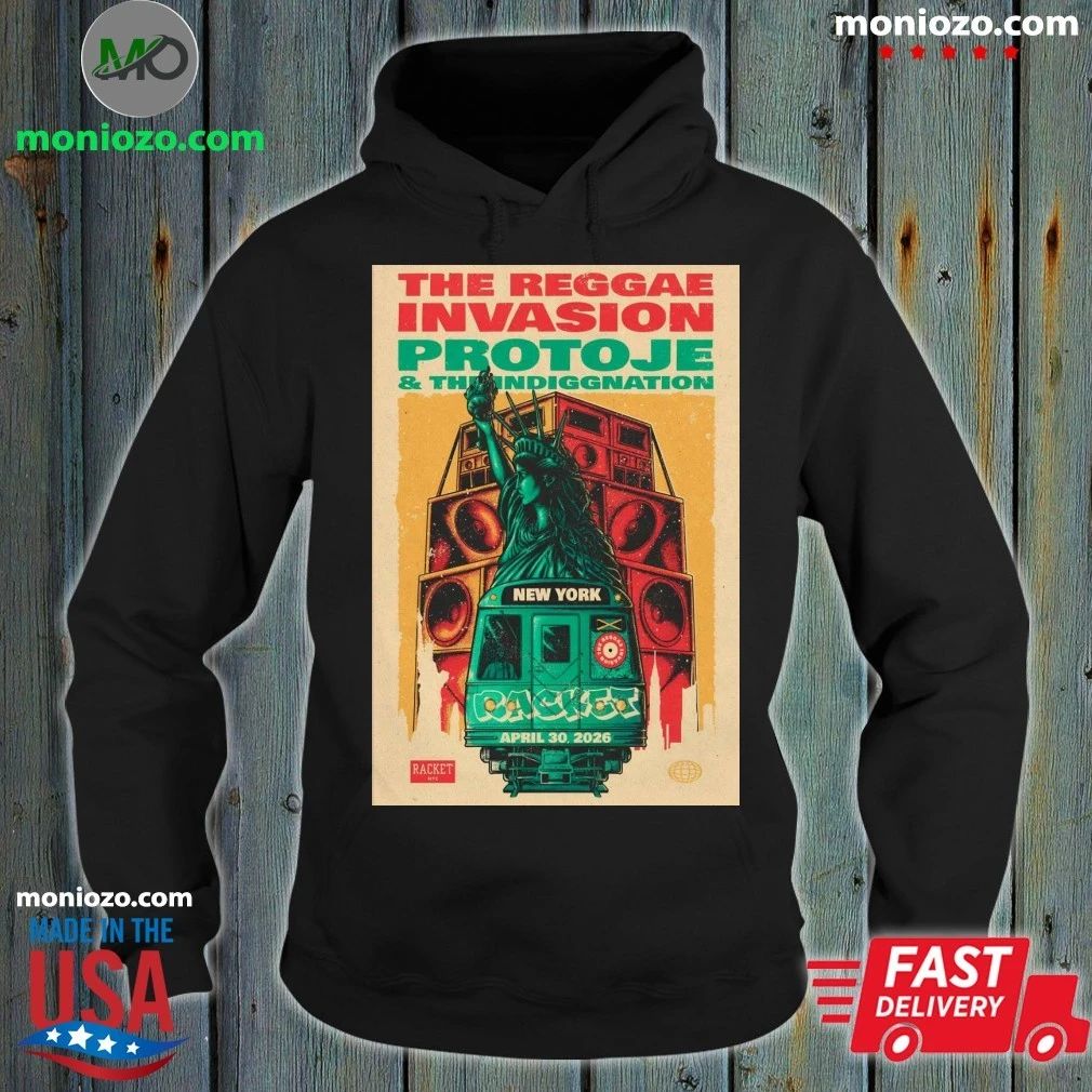 Original Protoje NYC April 30 2026 Tour Poster Shirt