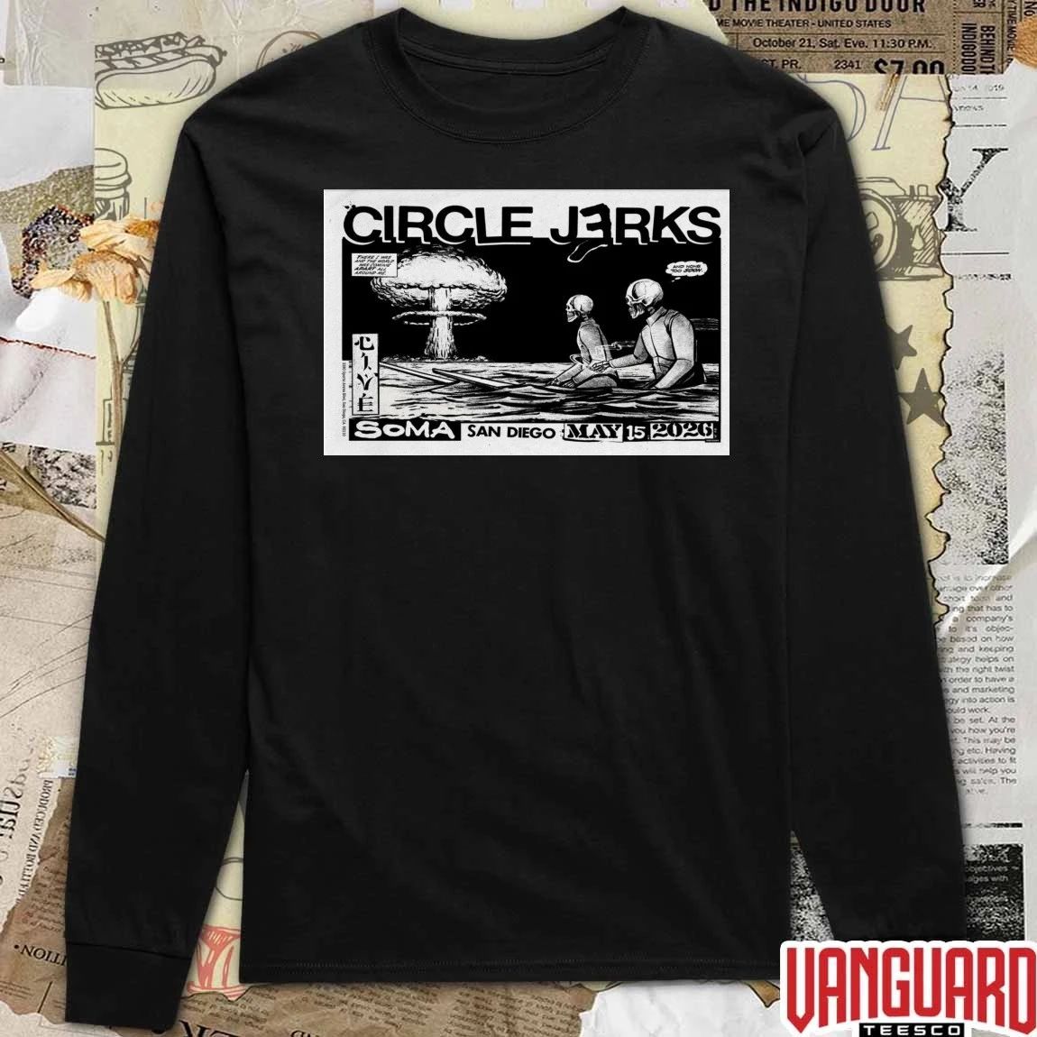 Circle Jerks Pop-Up Shop Poster May 15 2026 SOMA in San Diego CA t-shirt