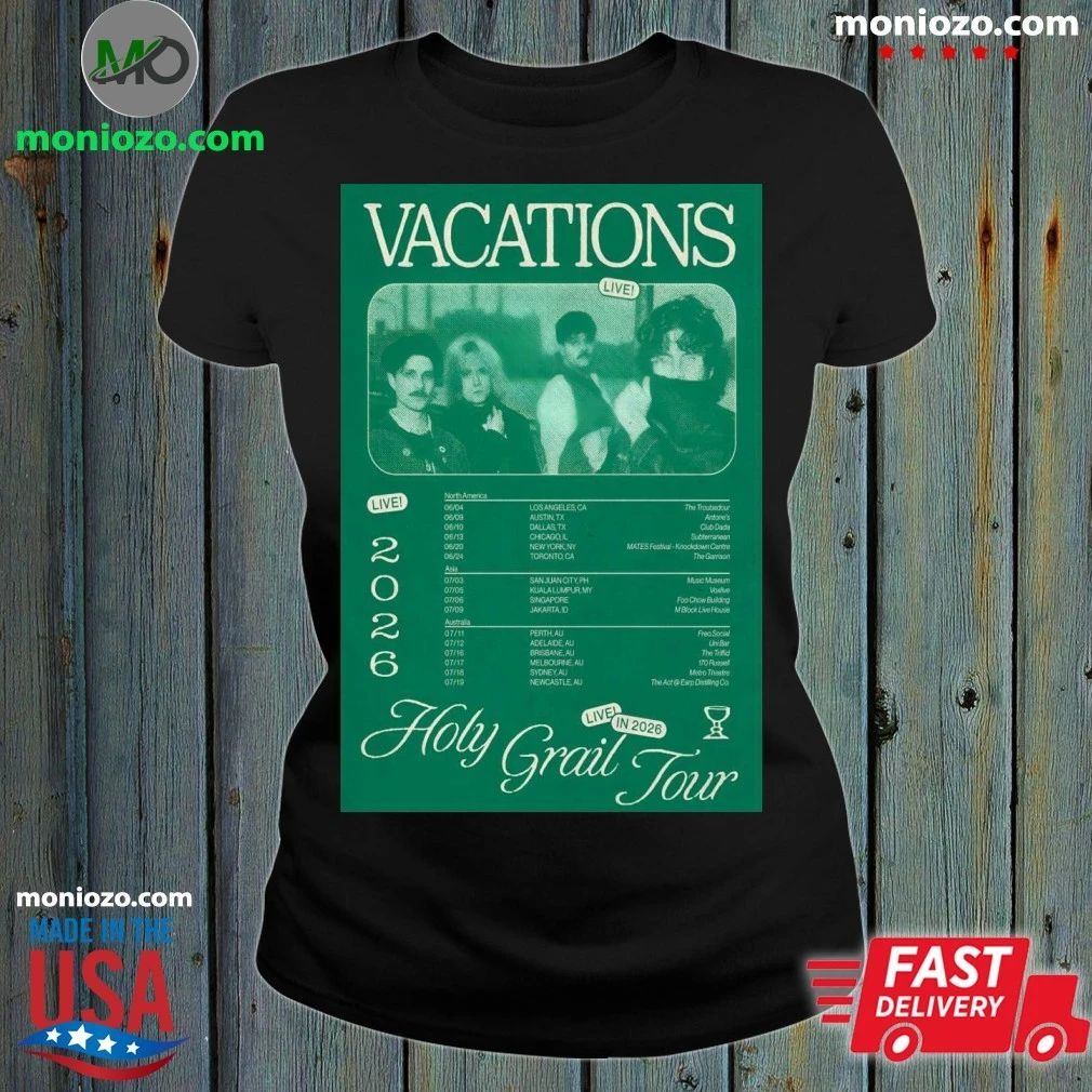 Original VACATIONS Holy Grail Tour 2026 Poster T-shirt
