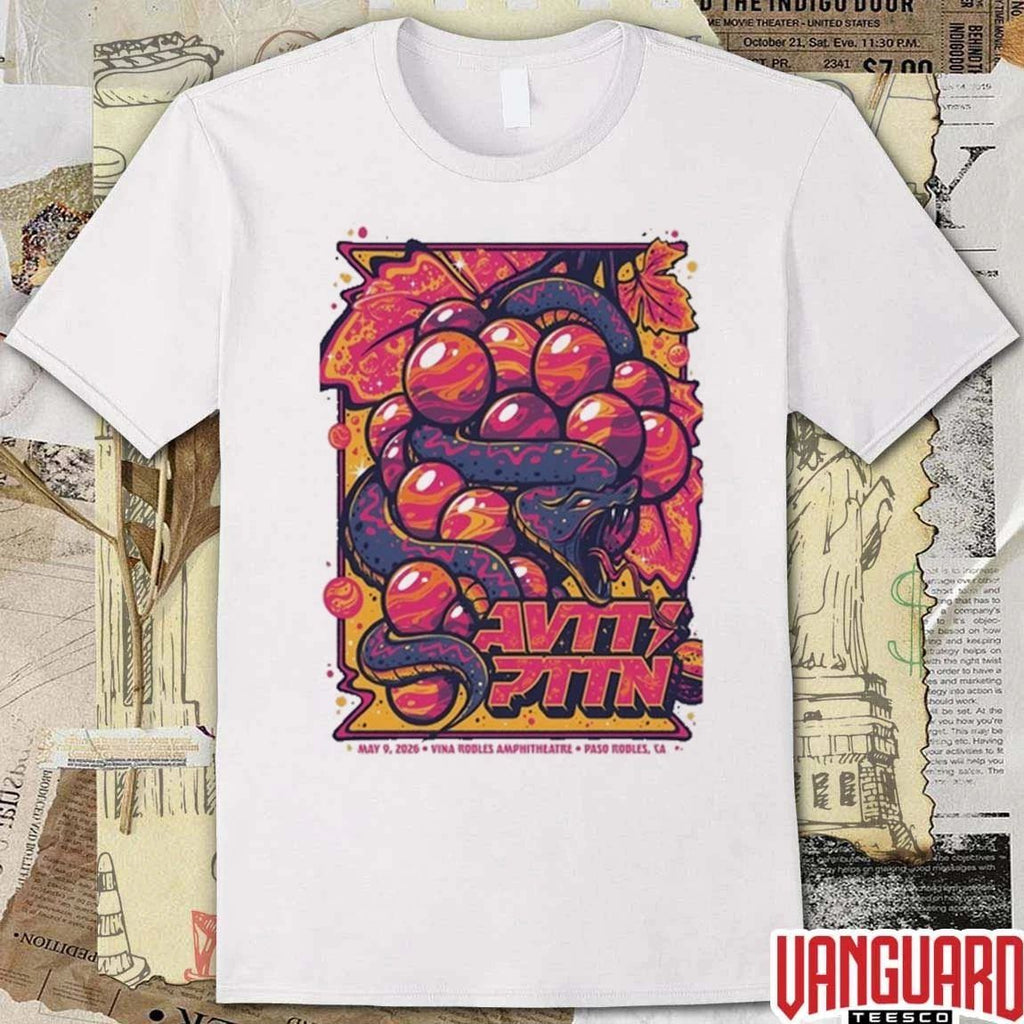 The Avett Brothers Vina Robles Amphitheatre Paso Robles CA May 9 2026 t-shirt