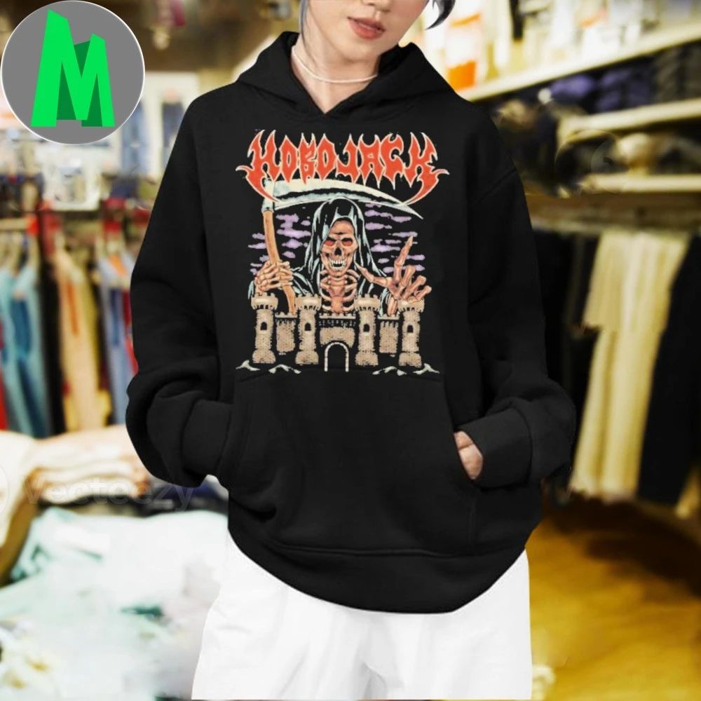 Hobo Jack Death’s Door Black Heavy Faded Band Shirt