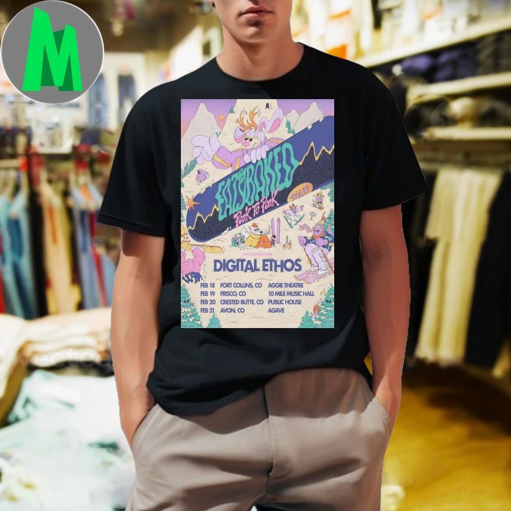 Eazybaked Peak To Peak Tour 2026 Poster Shirt