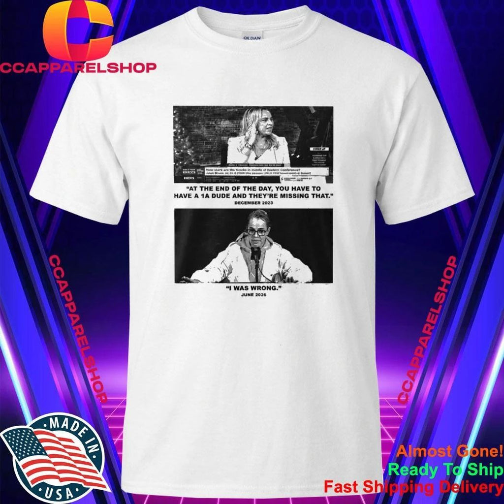 Becky Hammon I Was Wrong June 2026 Shirt