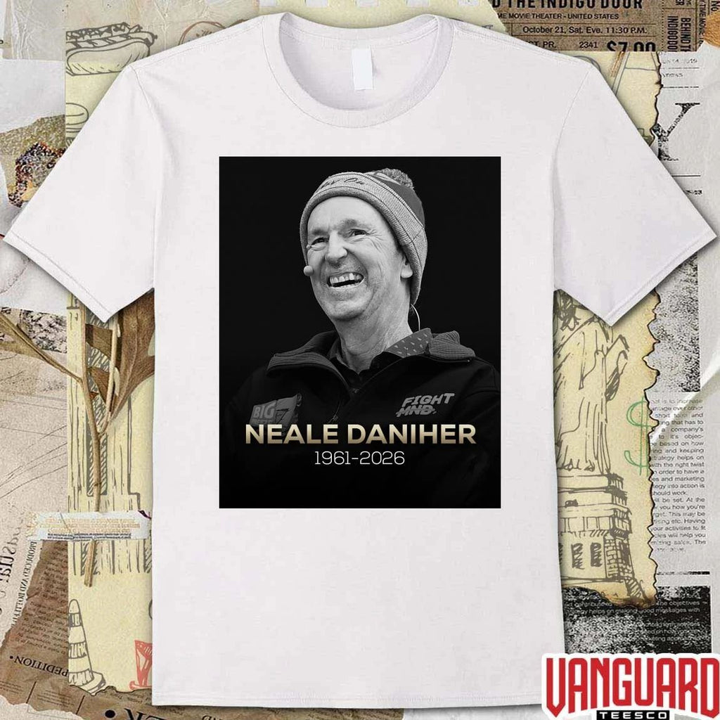 Neale Daniher 1961 – 2026 Footy on Nine Poster t-shirt