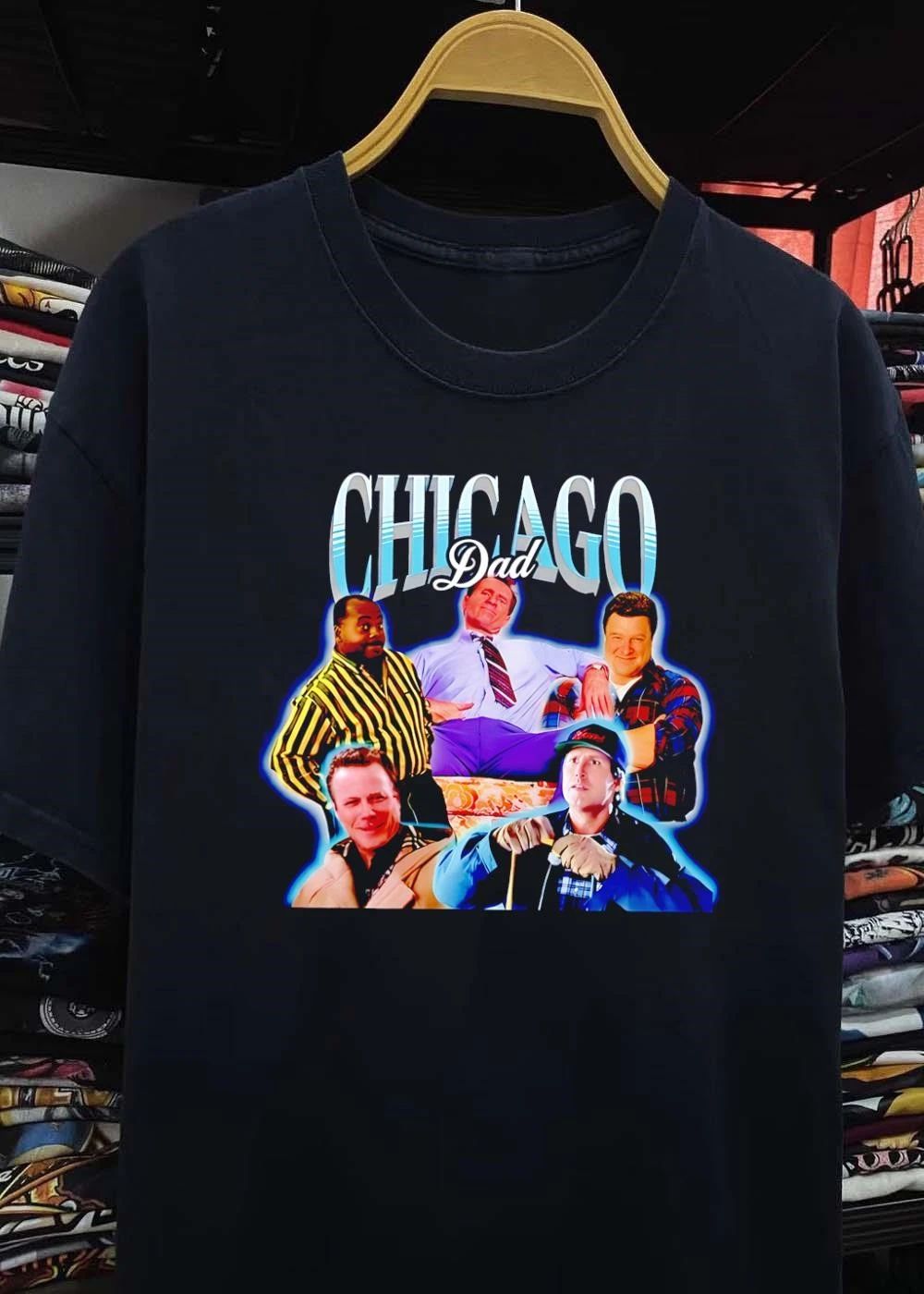 Chicago Dad Retro Cast Character Graphic shirt