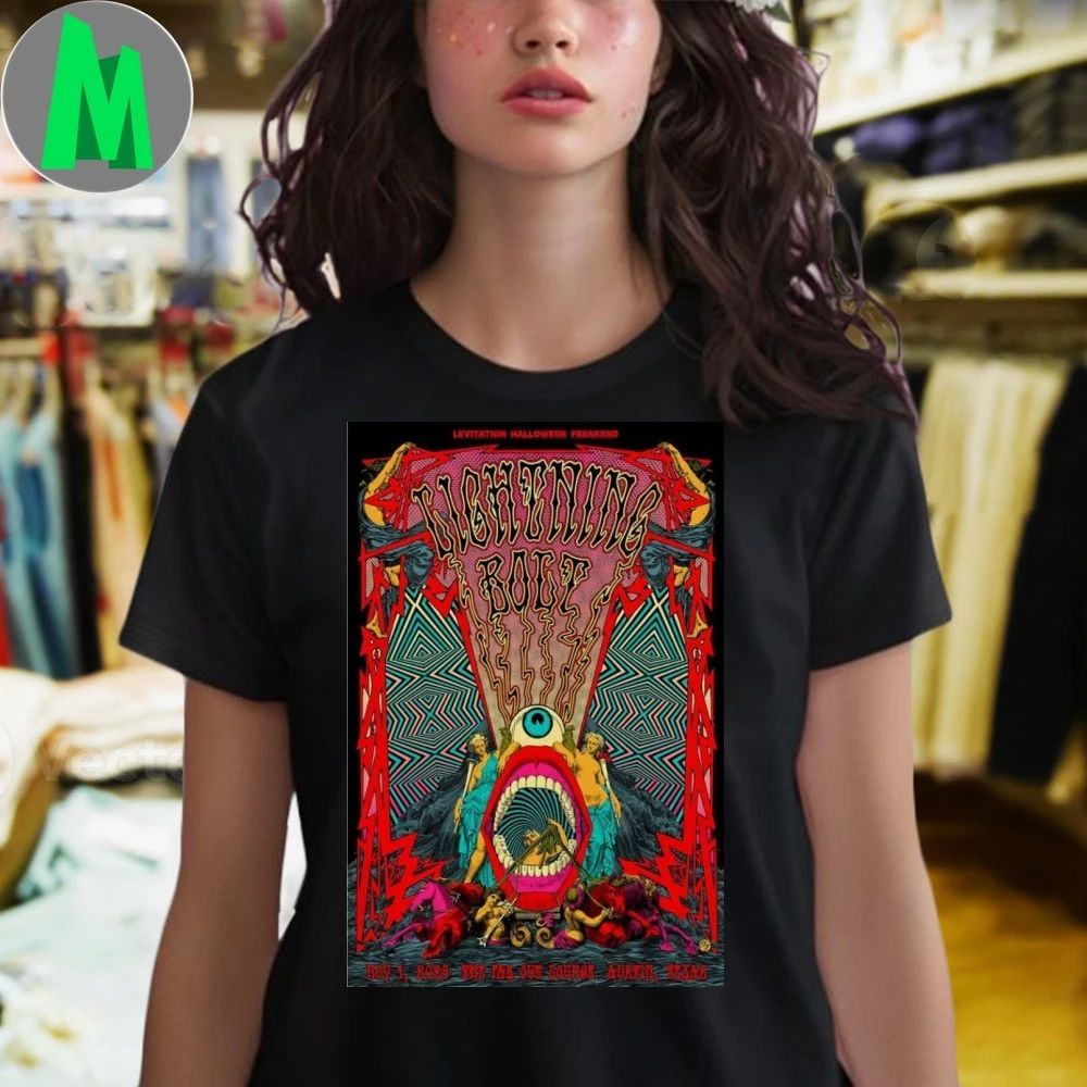 Lightning Bolt The Pub Out Bourbon Austin Poster Shirt