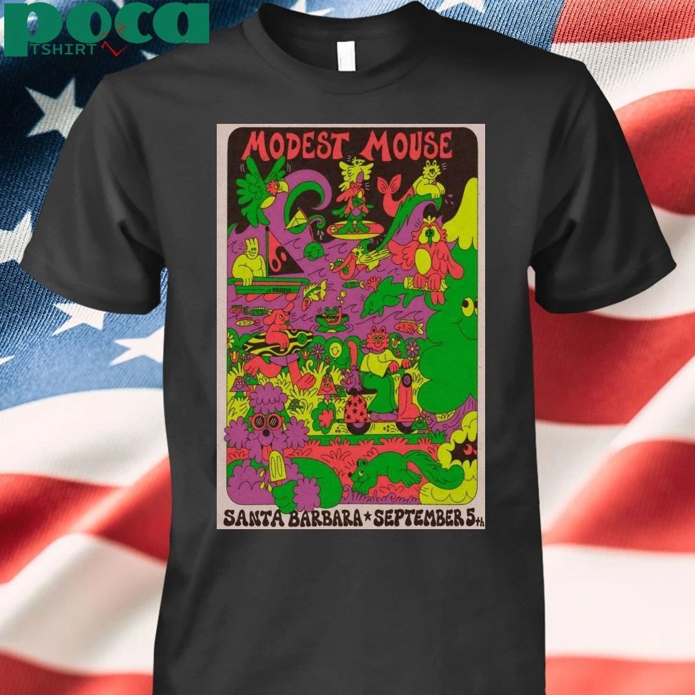 Modest Mouse Sept 5 2025 Santa Barbara Bowl In Santa Barbara CA Poster T-shirt