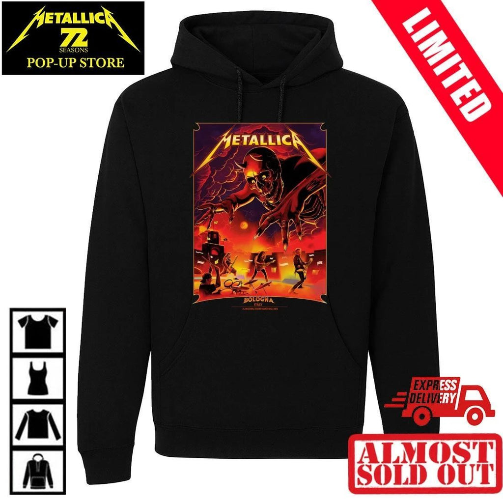 Metallica Italy 2026 T-Shirt Bologna Show Merch