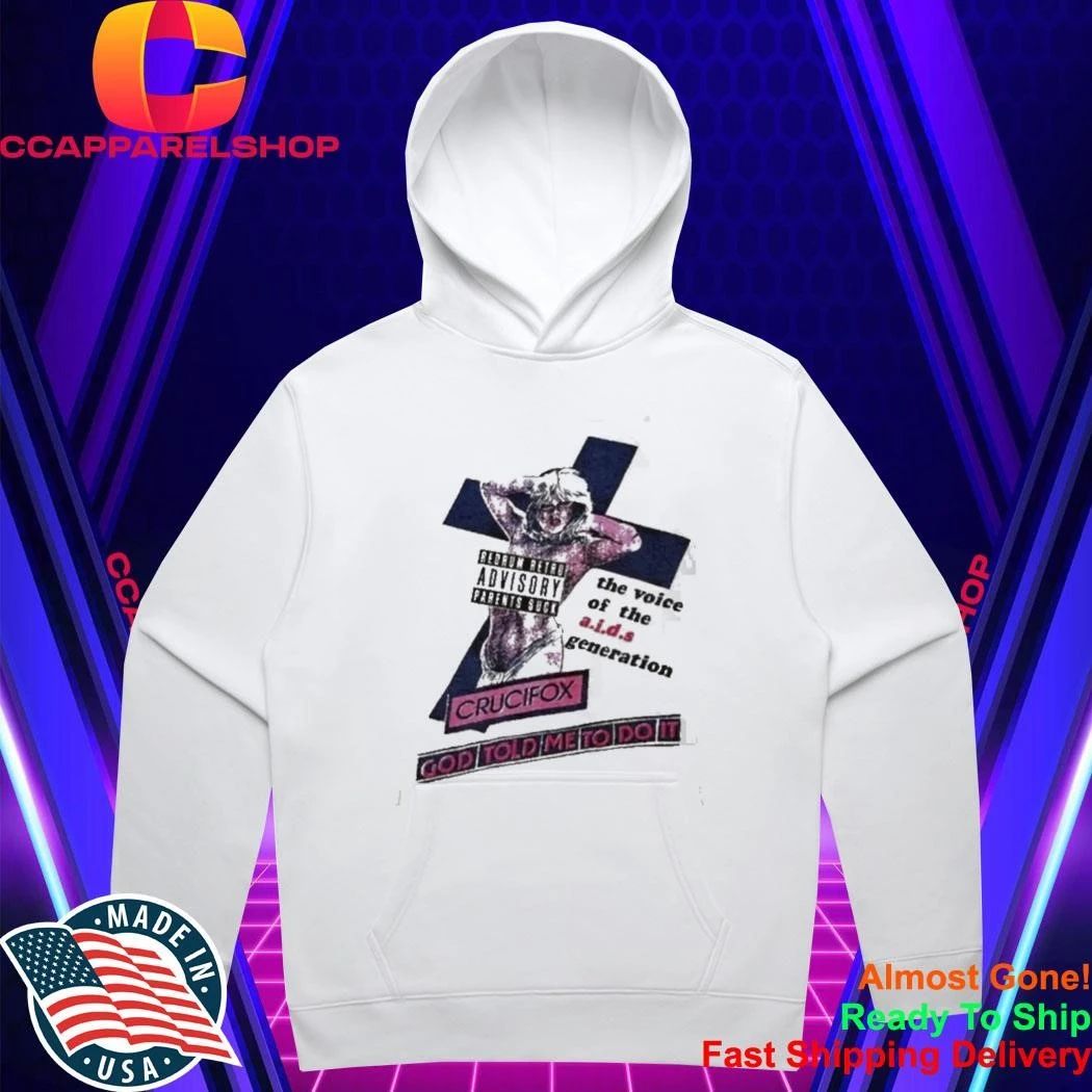 Crucifox Voice Of The AIDS Generation Redrum Retro Parental Advisory Parents Suck Shirt