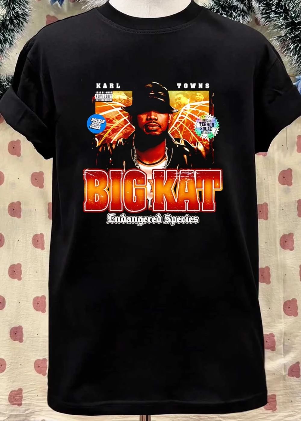 League Wide Advisory Karl Towns Big Kat Endangered Species Knicks T-Shirt
